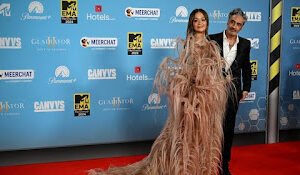 Rita Ora flaunts Saudi label at MTV Europe Music Awards
