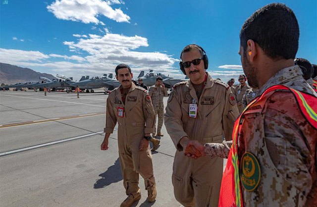 Saudi air chief visits Red Flag drill in US